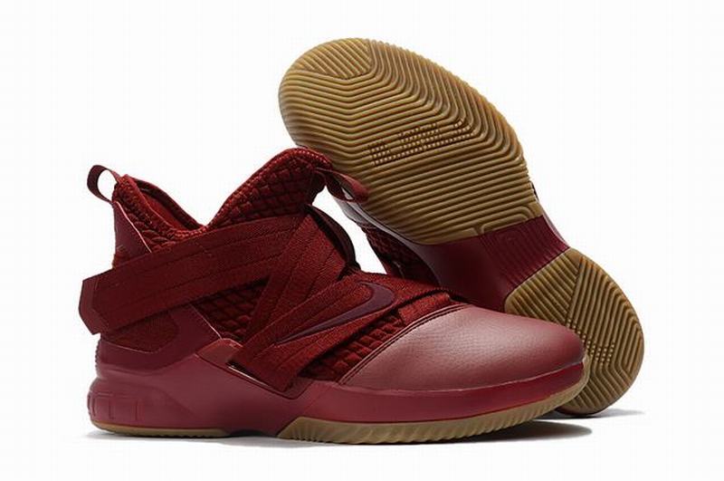 Nike Lebron James Soldier 12 Shoes Knight Wine Red